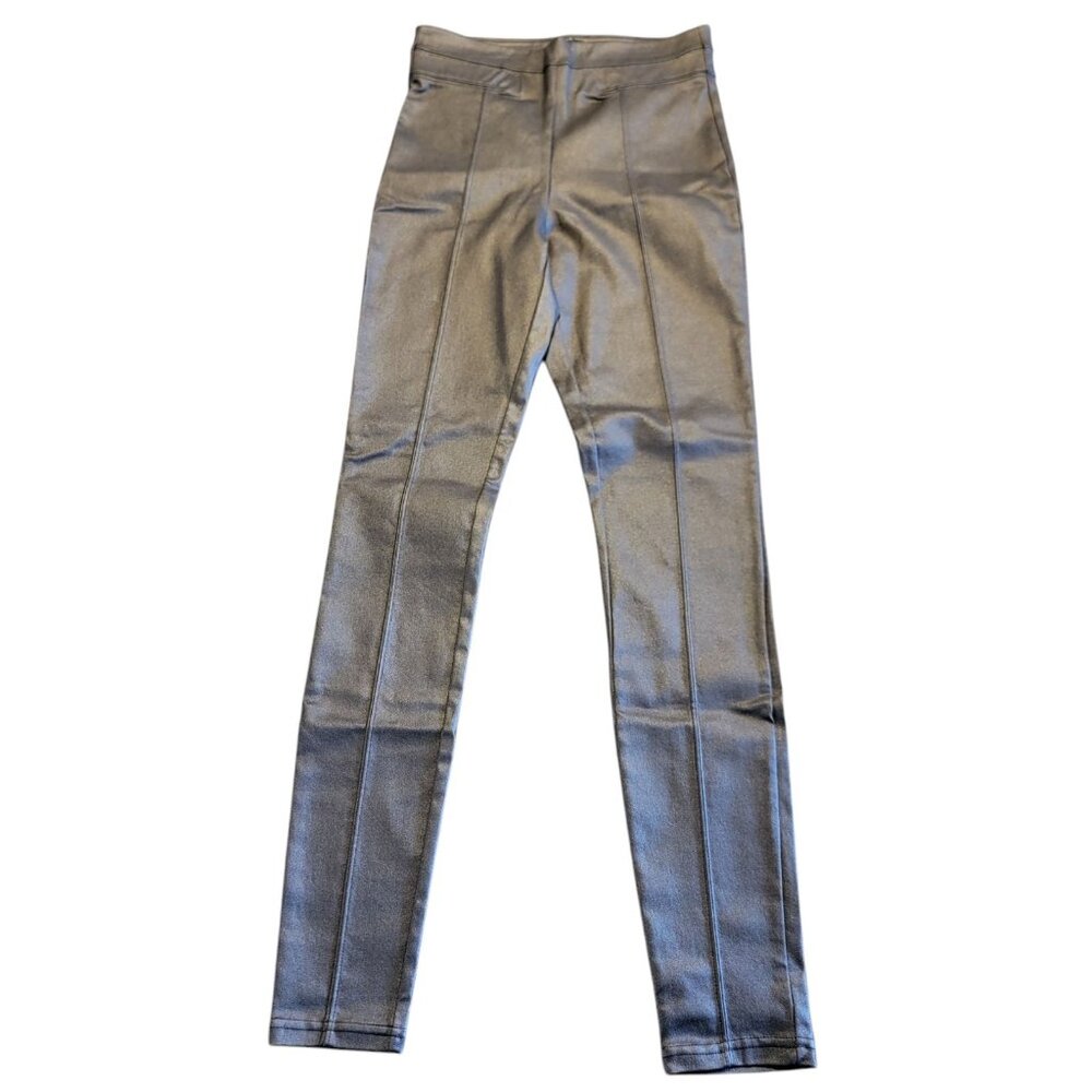 Anna & Ava Women Brown Dark Champagne Color Faux Leather Pants Sz S‎  City Party